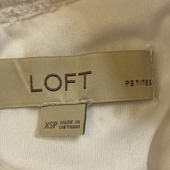 LOFT White Lace Cotton Tank Top Sweater Size XS Petite - Picture 8 of 8